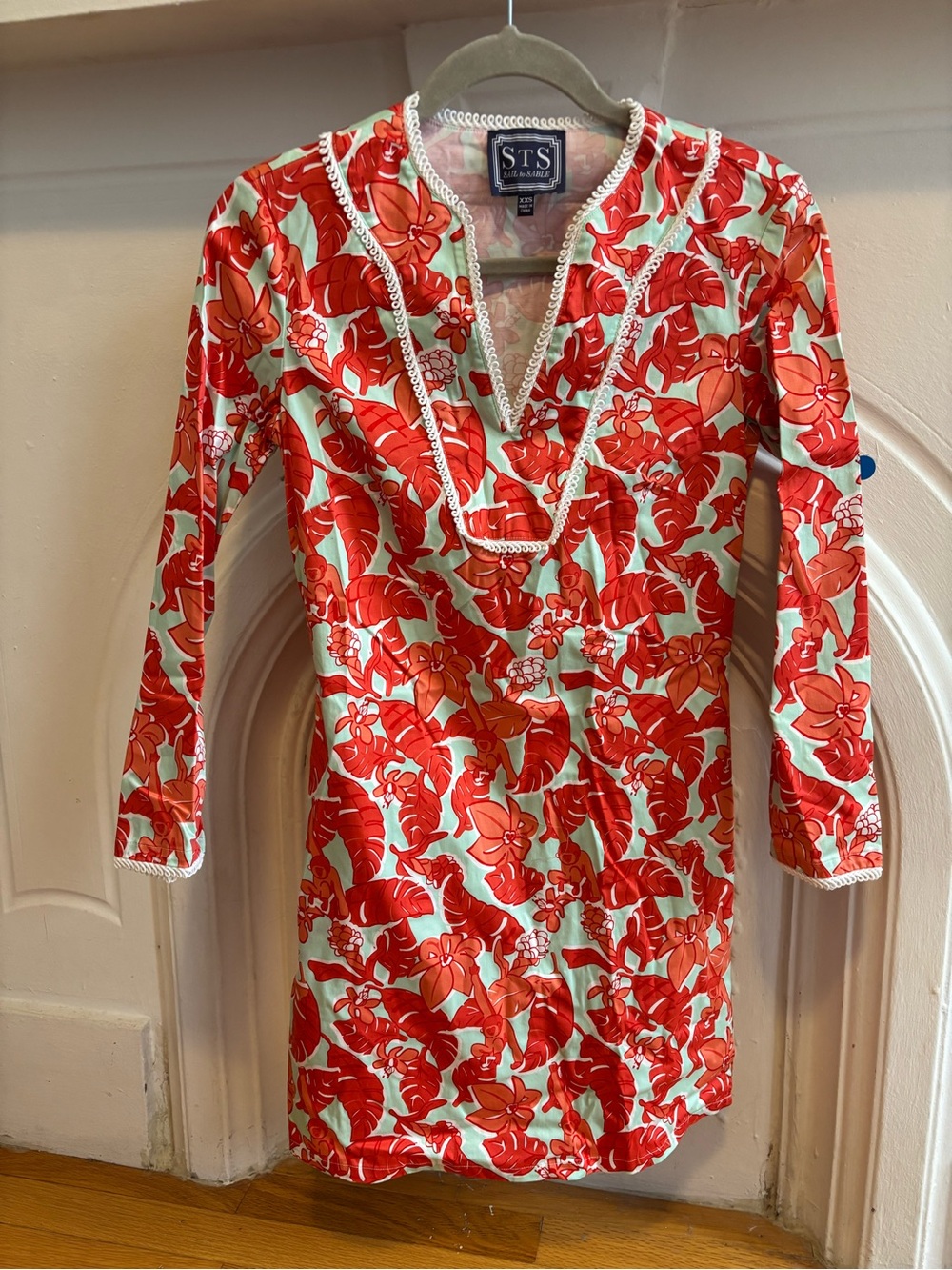 Sail to Sable Classic Monkey Print Tunic/Dress XXS EUC
